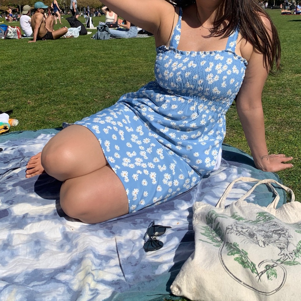 Blue Floral Sundress